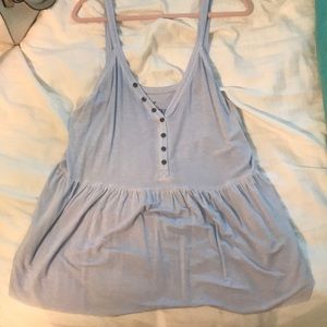 light blue tank top